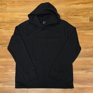 Zella Size MED Men’s Performance Fleece Black Hoodie.
